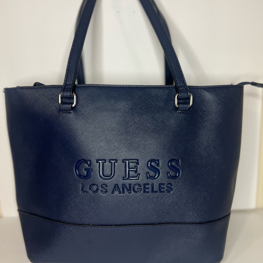 Guess Dark Blue Tote Bag